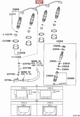Genuine Hilux KZN205 KZN165 1KZ Injector Fuel Rail Return Leak Off Pipe - Picture 13 of 13