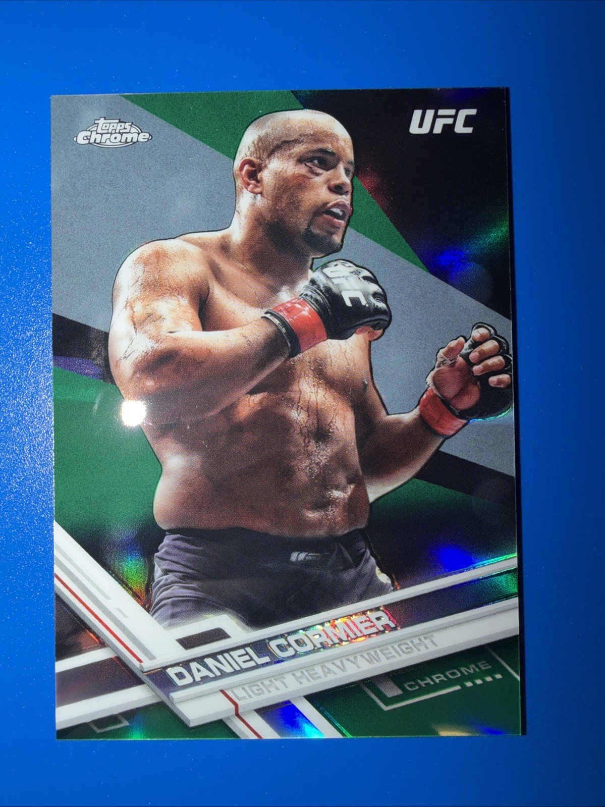 2017 Topps Chrome UFC - Daniel Cormier #3 Green Refractor /99