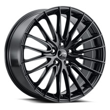 17x8 Platinum 465bk Reprisal Gloss Black Wheels 5x4.5 40mm Set Of 4