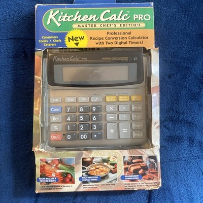 Kitchen Calc Pro Recipe Conversion Calculator Master Chef Edition 8305 WORKS!