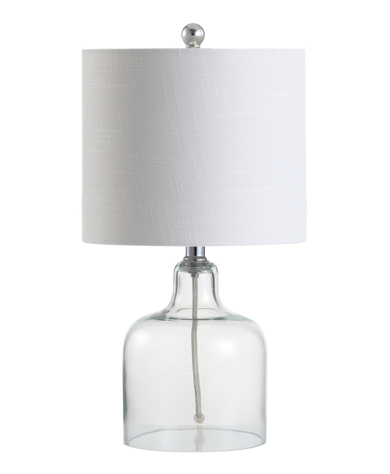 Jonathan Y Gemma 19-Inch Chrome LED Table Lamp JYL1036