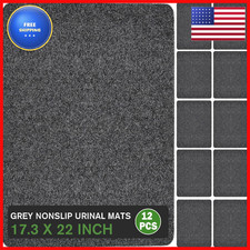 Nuanchu 12 Pack Urinal Mats For Men Bathroom Commercial Floor Mats Pads