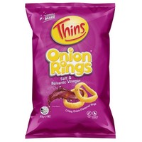 Thins Onion Rings Salt & Balsamic Vinegar, 85 G
