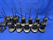 Motorola Radius CP200 2 Way Radio w/ Battery Antenna Charger Base x 11 - Working