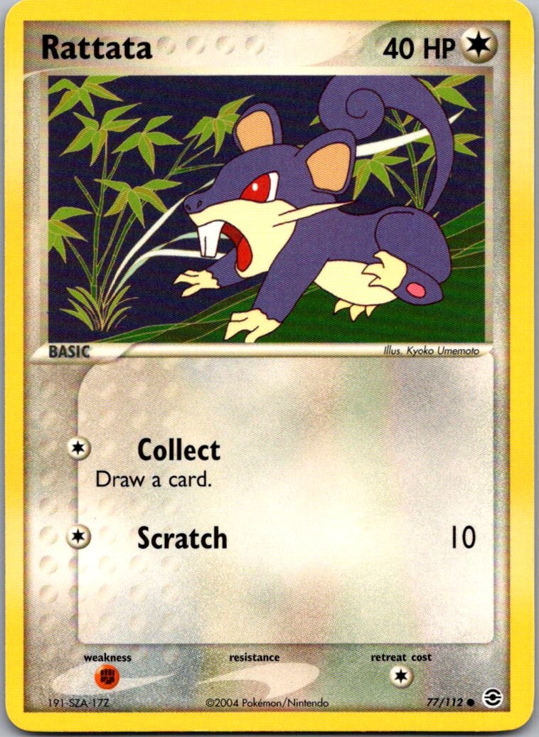 Rattata Common FireRed & LeafGreen 77/112 NM