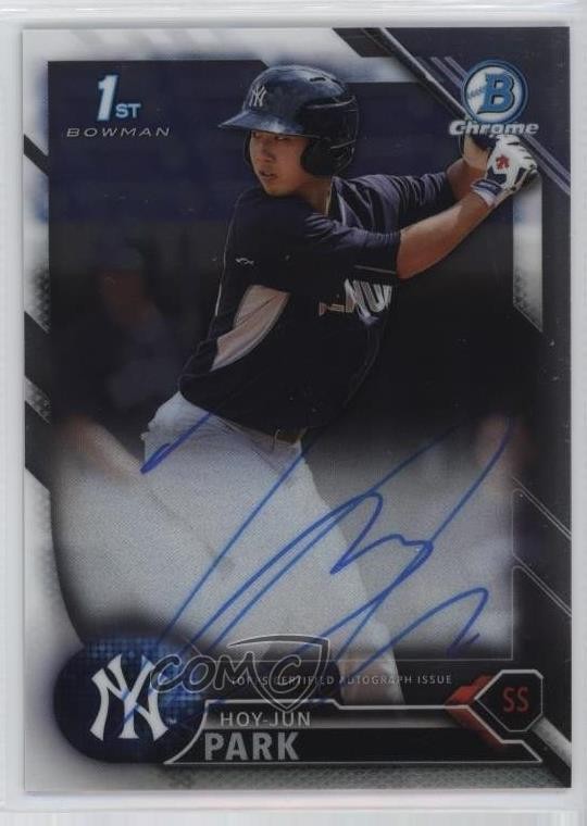 2016 Bowman Chrome Prospects Auto Hoy Park Hoy-Jun Park #BCAP-HJP Auto 7xr
