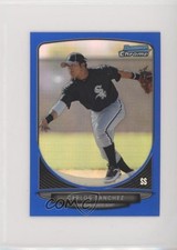 2013 Bowman Chrome Minis Blue Refractor 84/99 Yolmer Sanchez Carlos #144 nu7
