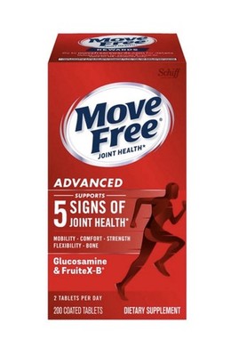 Move Free Advanced Joint Health 200 Tablets Glucosamine FruiteX B Mobility