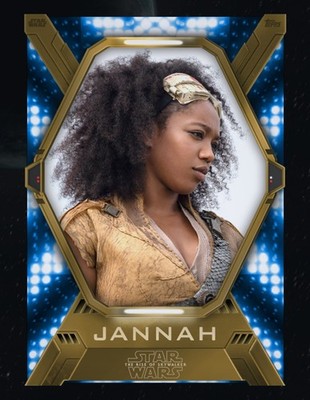 TOPPS STAR WARS CARD TRADER 2026 TIER 10 S1 W1 BLUE BASE 4CC JANNAH