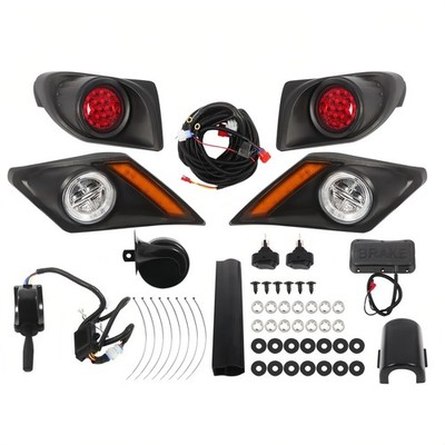 LED Street Legal Golf Cart Light Kit for Yamaha Drive2 2017-Up Deluxe G&E