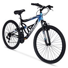 Mens 26 Shocker Mountain Pro Bike Off Road Tires 18-speed Bicycle Blackblue Mens 26 Shocker Mountain Pro Bike Off Road Tires 18-speed Bicycle Blackblue