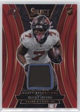 2024 Panini Select Draft Selection Memorabilia Red Prizm Bucky Irving 0n9y
