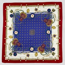 Vintage Celine Handkerchief Neckerchief Bandana Pocket Square