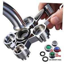 12-in-1 Faucet Aerator Removal Tool, Multi-Function Wrench with 6 Aerator