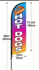 Hot Dog Flag Sign