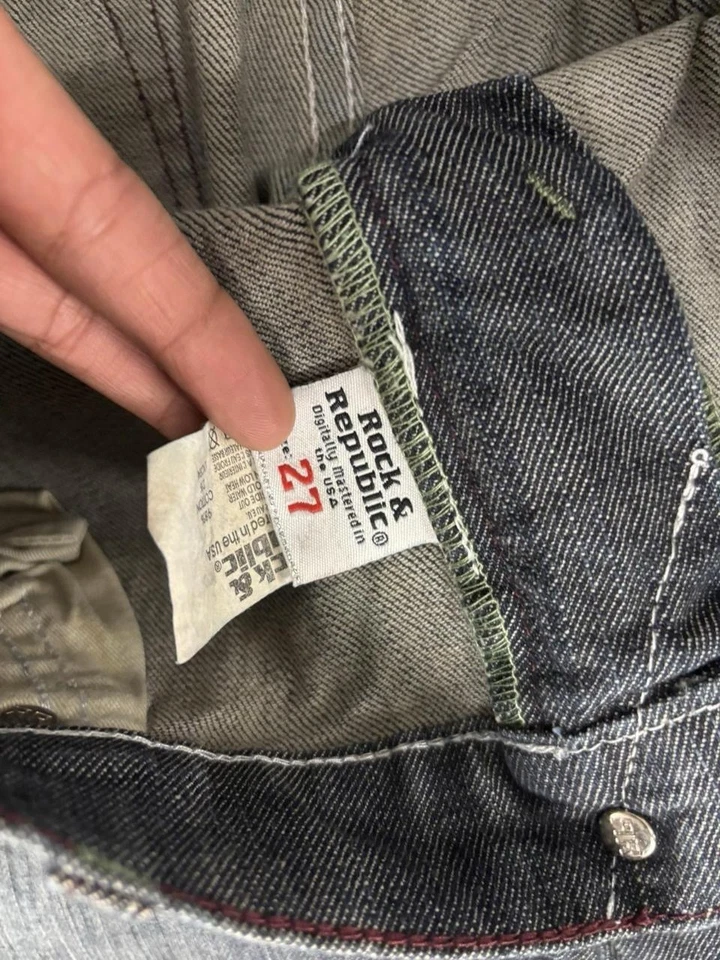 Vaqueros Rock & Republic tiro bajo Bootcut y2k talla 27 para mujer’s Foto 4 de 4