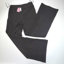 PrettyLittleThing Black Wide Leg High Waist Trousers — Women's Size 10 NWT