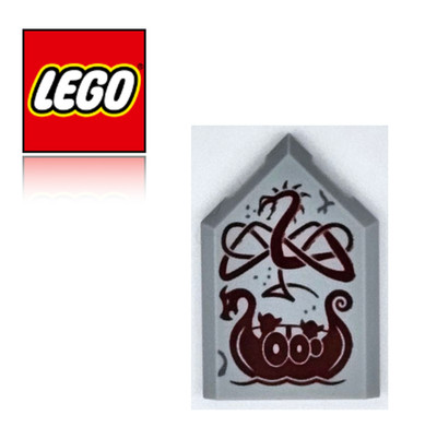 LEGO  Drache Schlange Wikinger Fliese Schiff 21343 Tile Decorated Viking NEU