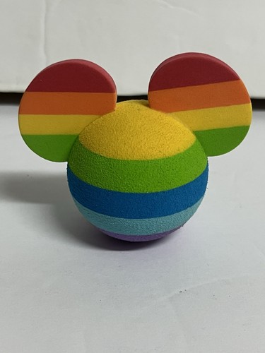 Disney LGBTQ+ Pride Foam Antenna Topper Mickey Head Souvenir Rainbow CLEAN