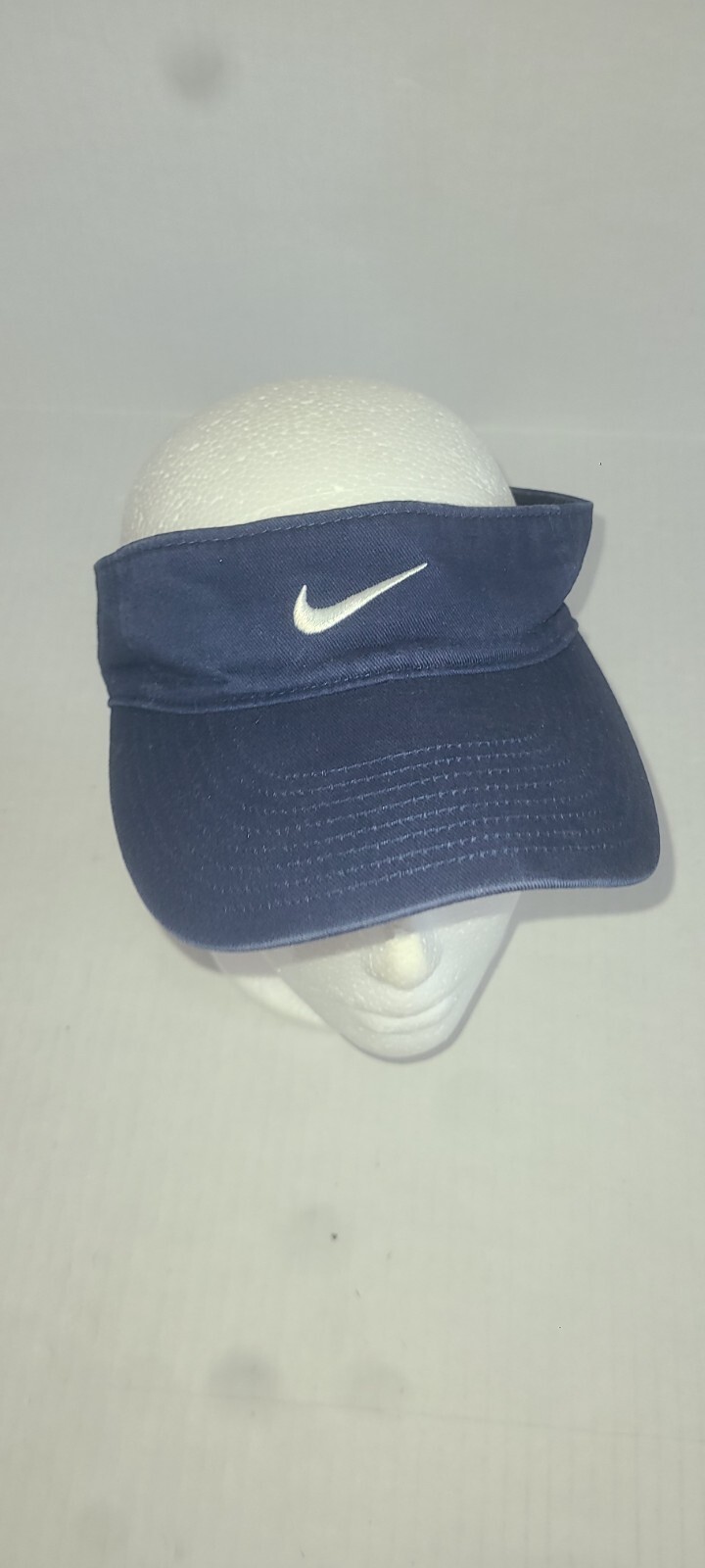 Nike Visor Adjustable Strapback Blue w White Logo… - image 1