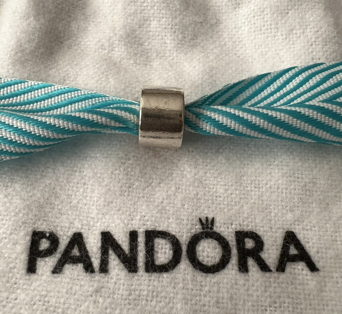 Authentic RETIRED Pandora Solid Plain Sterling Si… - image 1