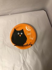16 Night Owl 7" Snack Appetizer PAPER Plates Halloween Party MADE IN USA 690427