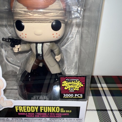 Funko Pop Freddy Funko nei panni di Han Solo Fundays 3000 pezzi esclusivi IN PROTETTORE - Foto 18 di 18