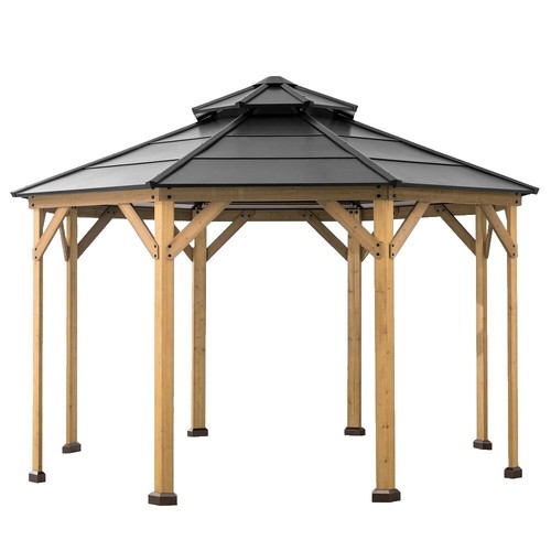 Plans De Construction De Gazebo Octogonal 12 Pieds – Design Original – PDF