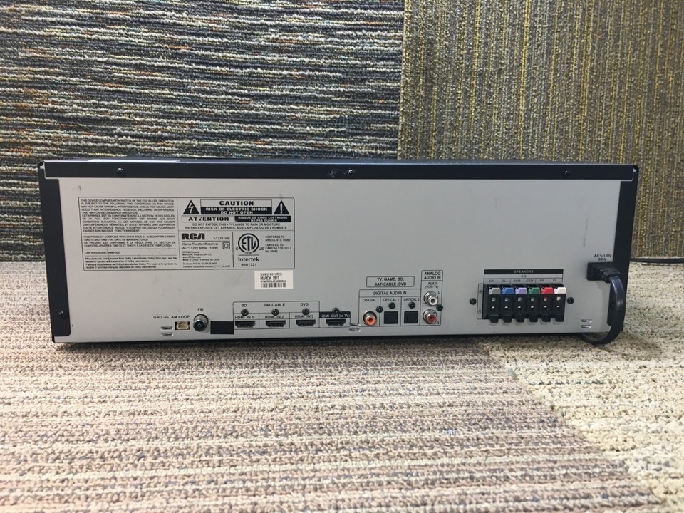 RCA RT2781HB Bluetooth Home Theater System HDMI Dolby Digital Receiver