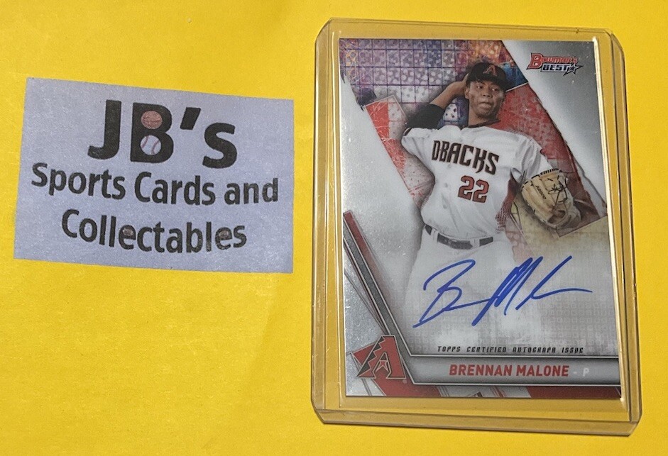 2019 Bowman’s Best Brennan Malone Auto Autograph #B19-BM Pittsburgh Pirates 