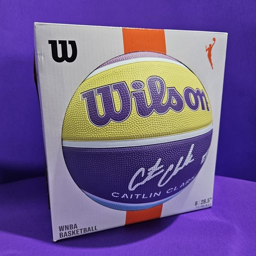 NUOVO Wilson Caitlin Clark Inspire basket viola taglia 6 28,5" WNBA Hy-Vee escluso - Foto 2 di 12