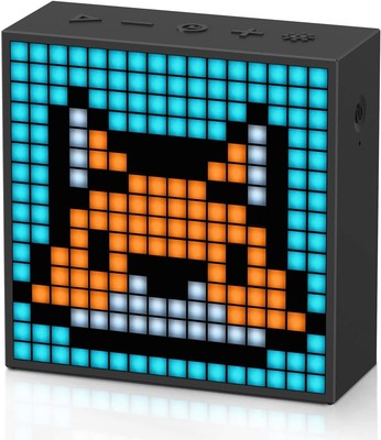 Multifunctional Pixel Art Bluetooth Speaker with Alarm Clock - Gaming Essential
