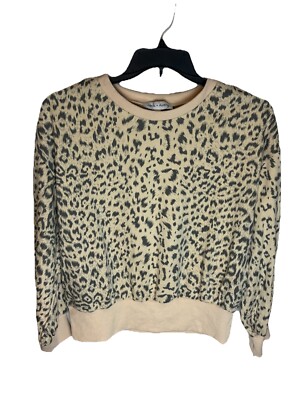 Jack & Avery Cute Print & Comfy Long Sleeve  Top Sz Large NWT