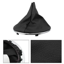 FOR Fiat 500C 2007-2015 Leather Car Gear Stick Shift Shifter Cover Boot Black US