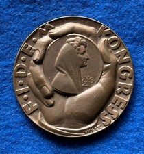 Medaille FIDEM Kongress Wien 1959 Ferdinand Welz 60 mm vorz&uuml;glich