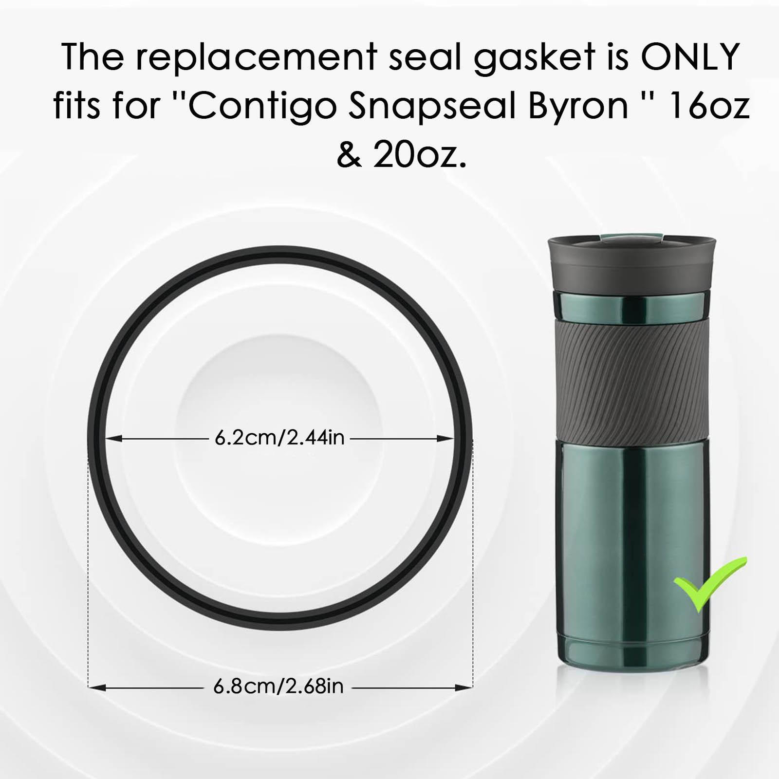 4/6PCS Replacement Gasket Compatible with Contigo Snapseal Byron Travel