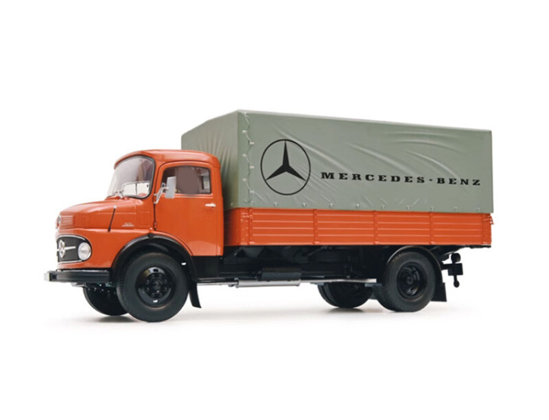 for Schuco for Mercedes for Benz L911 1952 Orange 1/18 Truck Pre