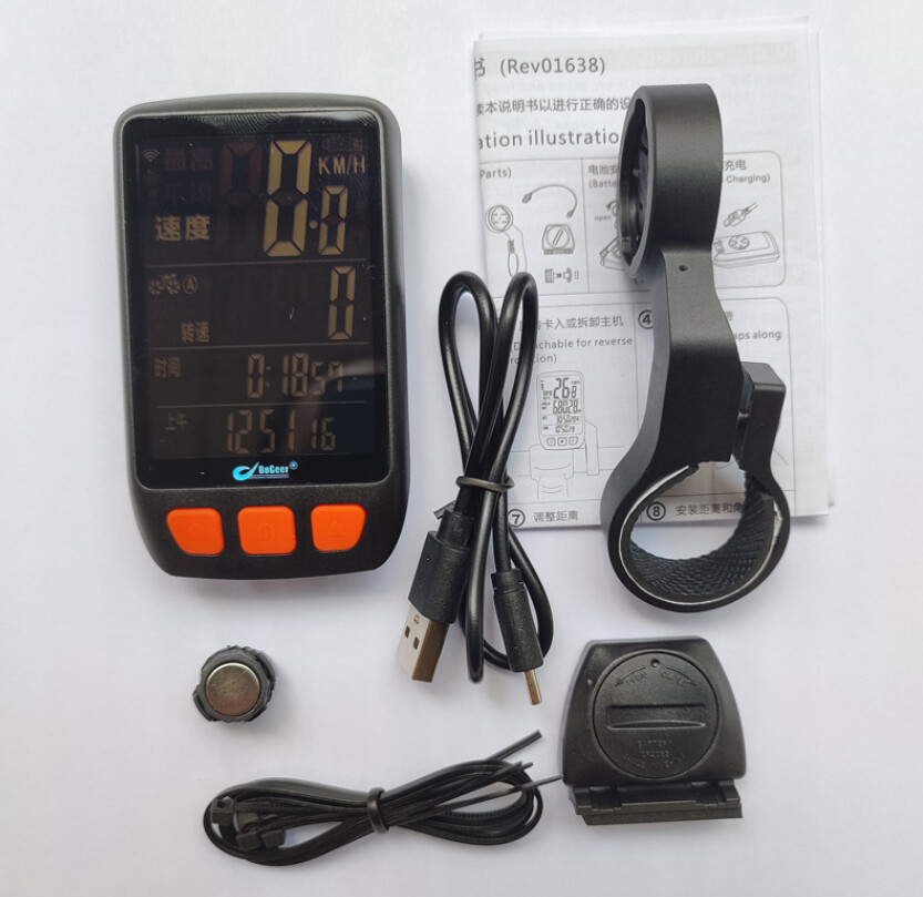 Wireless Bike Computer Speedometer Bicycle LCD Touch Screen