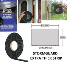 Stormguard Extra thick Self Adhesive foam draught excluder weather proof seal