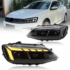 Par de faros LED para VW JETTA MK6 2011-18 luces delanteras proyector de doble haz