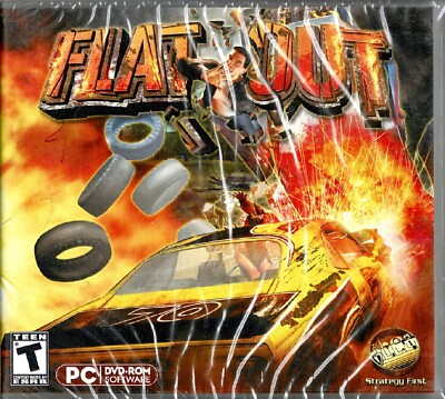 FlatOut Pc New Win7 XP Ram Tire Walls Fences Poles Cars Destroy Everything Fun