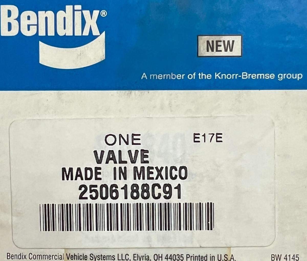 2506188C91 GENUINE BENDIX MV-3 CONTROL VALVE OEM - NEW | eBay 