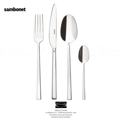 Sambonet - Rock Stainless Steel - Cutlery 24 Pieces For 6 People - Retailer
