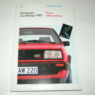 Press kit / Pressemappe - VW 1987 - Polo, Golf II, Jetta II, Passat B2, Scirocco
