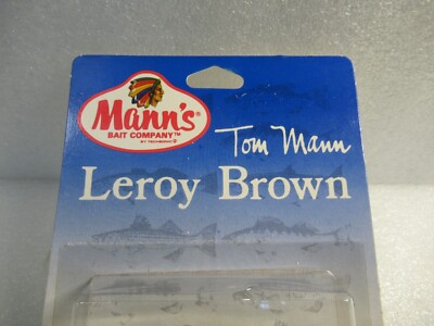 Vintage Mann's Bait Co. Rare Tom Mann's Leroy Brown Crankbait