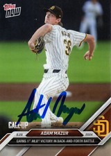 Adam Mazur San Diego Padres 2024 Topps Now Autographed Signed Rookie Card