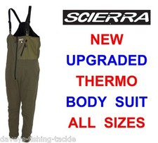 CLEARANCE SCIERRA THERMO BODY SUIT BIB N BRACE FOR FLY FISHING UNDER WADERS
