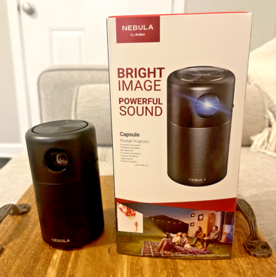 Nebula Capsule mini projector by Anker (model D4111) 854x480 res 