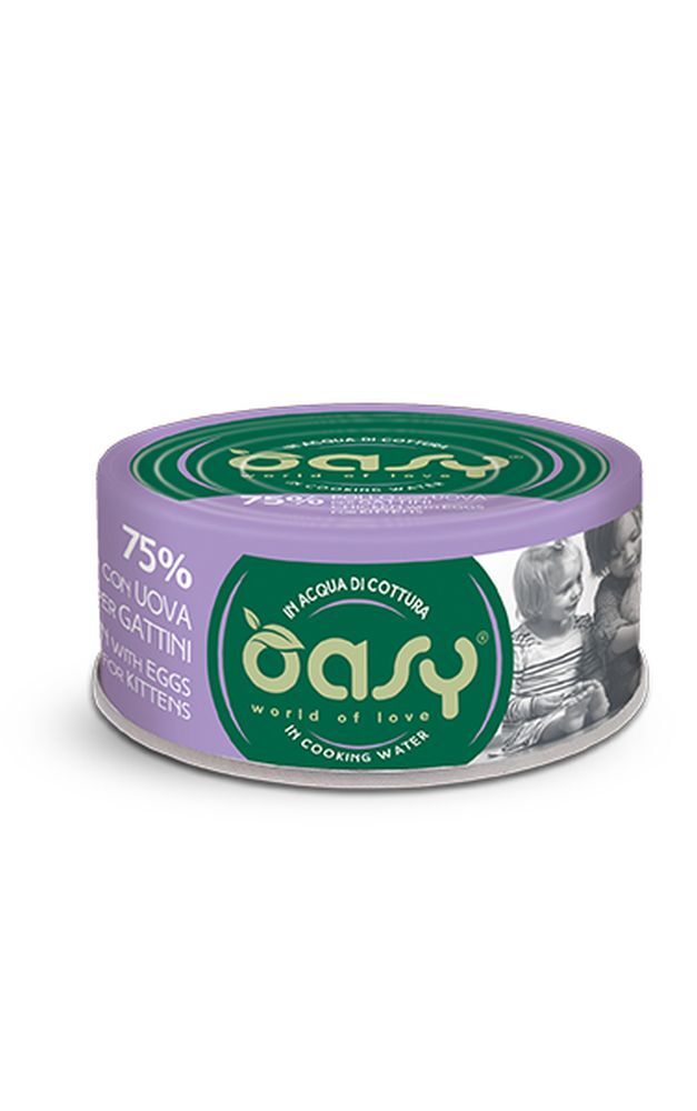 Oasy Wet Gatto More Love 70gr Kitten Pollo e Uova