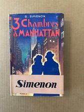 Simenon : 3 chambres à Manhattan - Cartonné avec jaquette et bande - TBE/NEUF